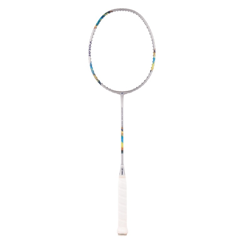 Yonex rakieta do badmintona Nanoflare 700 Tour (lekko głowicowa, średnia) srebrna - niestrunowana -